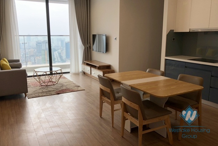 Beautiful high floor two bedrooms apartment for rent in Vinhome Metropolis, Ba Dinh district, Ha Noi